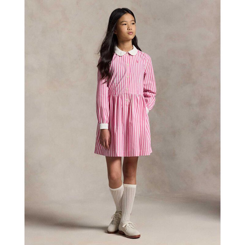 Polo Ralph Lauren Striped Cotton Poplin Shirtdress 7-10Y image number 1